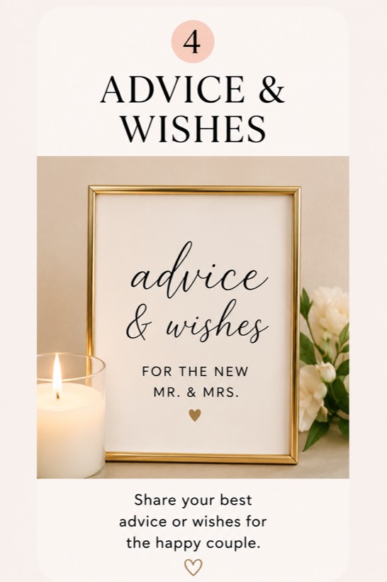 Wedding guest game idea 4
