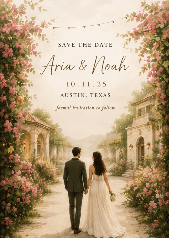 Wedding invitation design idea 2