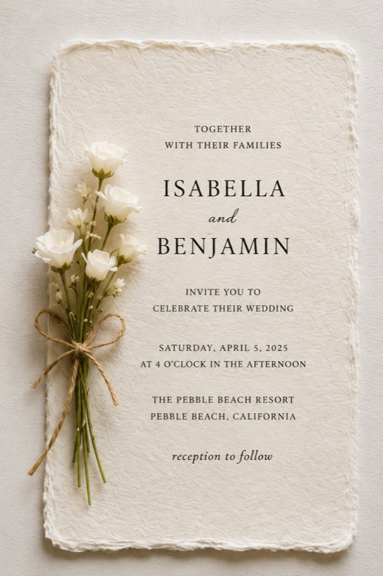 Wedding invitation design idea 3