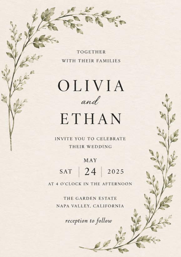 Wedding invitation design idea 10