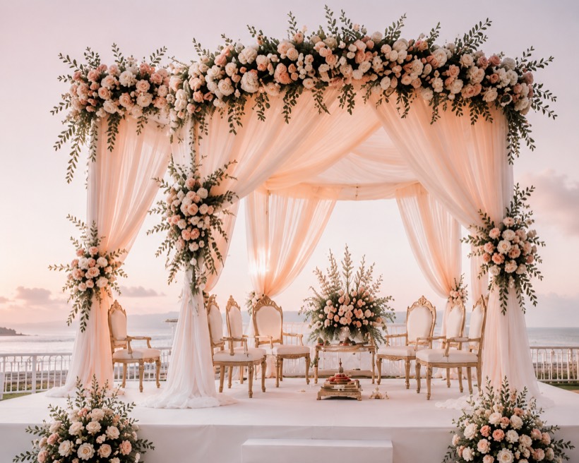 Wedding pavilion decoration idea 1