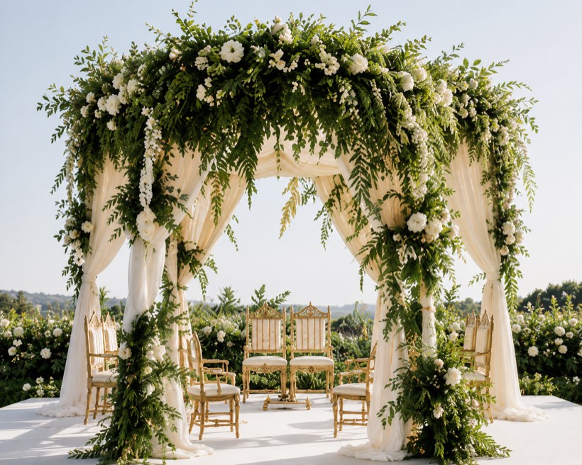 Wedding pavilion decoration idea 5