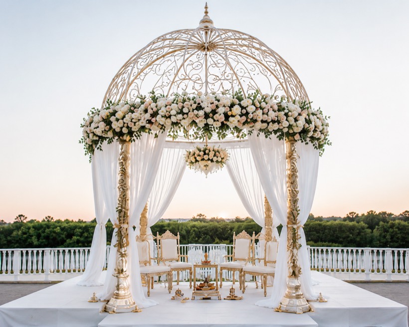 Wedding pavilion decoration idea 7